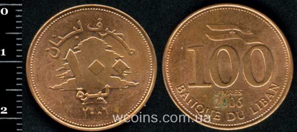 Монета Ліван 100 фунтів 2006
