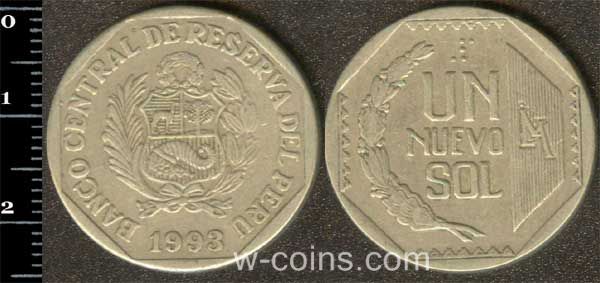 Монета Перу 1 соль 1993