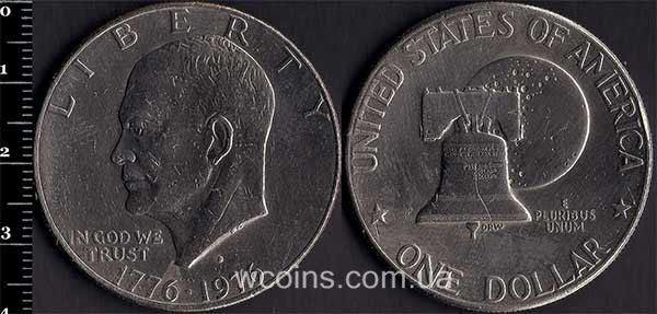Монета США 1 долар 1976