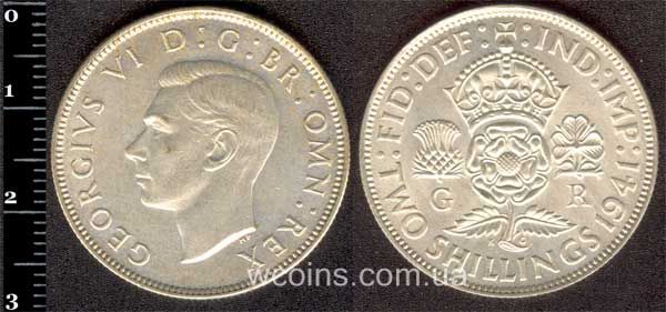 Coin United Kingdom florin 1941