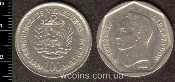 Монета Венесуела 100 боліварів 1999