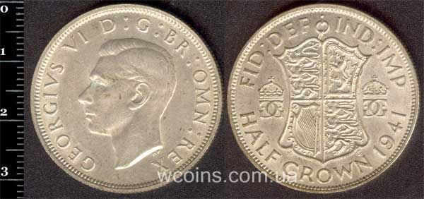 Coin United Kingdom 1/2 krone 1941
