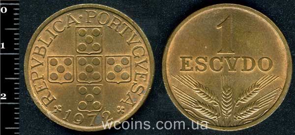 Монета Портуґалія 1 ескудо 1972