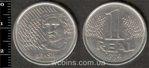 Монета Бразілія 1 реал 1994
