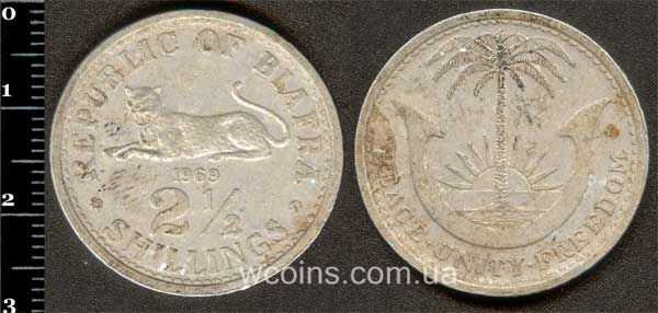 Монета Нігерія 2,5 шилінга 1969