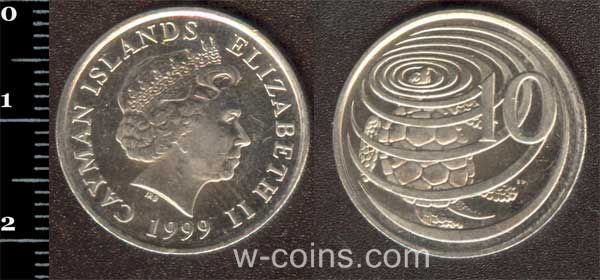 Coin Cayman Islands 10 cents 1999
