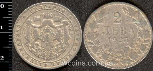 Монета Болгарія 2 лева 1925