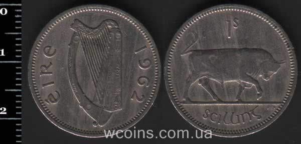 Монета Ірландія 1 шилінг 1962