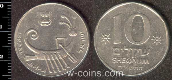 Монета Ізраїль 10 шекелів 1985