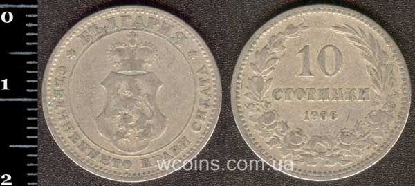 Монета Болгарія 10 стотинок 1906