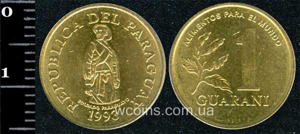 Монета Парагвай 1 гуарані 1993