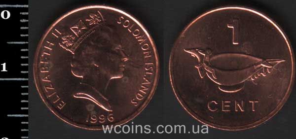 Монета Соломонові острови 1 цент 1996
