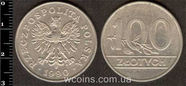 Coin Poland 100 złotych 1990