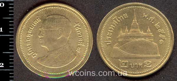 Монета Таїланд 2 бата