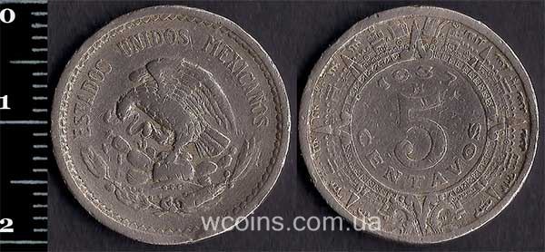 Монета Мексика 5 сентаво 1935