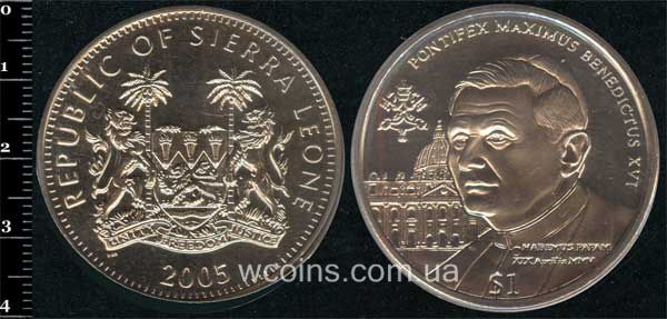 Монета Сьєрра-Леоне 1 долар 2005