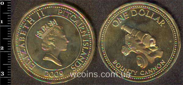 Монета Піткерн 1 долар 2009