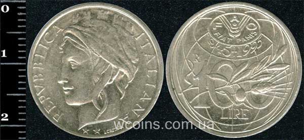 Монета Італія 100 лір 1995