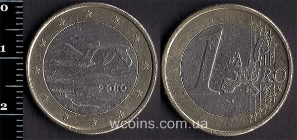 Монета Фінляндія 1 євро 2000