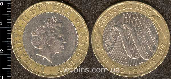 Монета Великобританія 2 фунта 2003