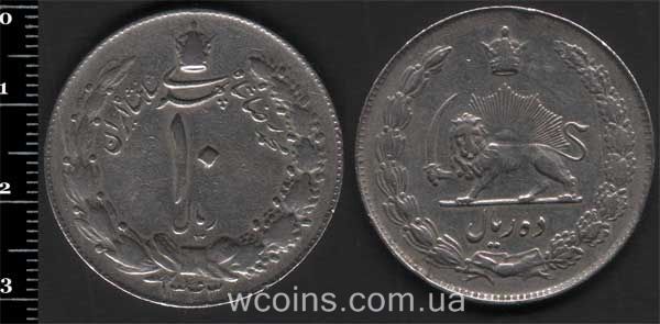 Coin Iran 10 rials 1963