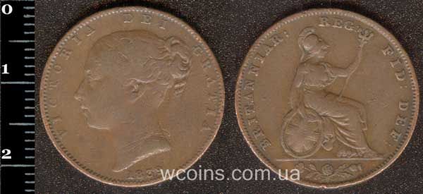 Coin United Kingdom farting 1839
