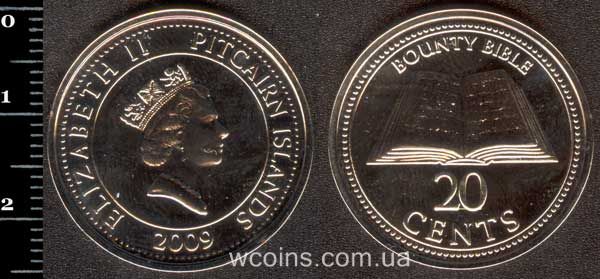 Монета Піткерн 20 центів 2009
