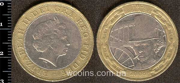 Монета Великобританія 2 фунта 2006