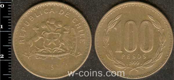 Монета Чілі 100 песо 1999