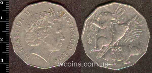 Монета Австралія 50 центів 2004