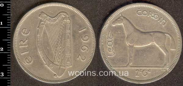 Монета Ірландія 1/2 крони 1962