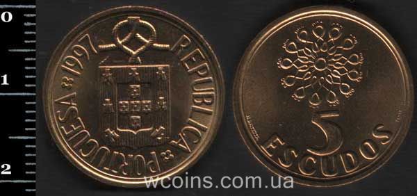 Coin Portugal 5 escudos 1977