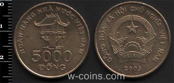 Монета В'єтнам 5000 донг 2003