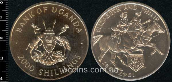 Монета Уганда 2000 шилінгів 1997