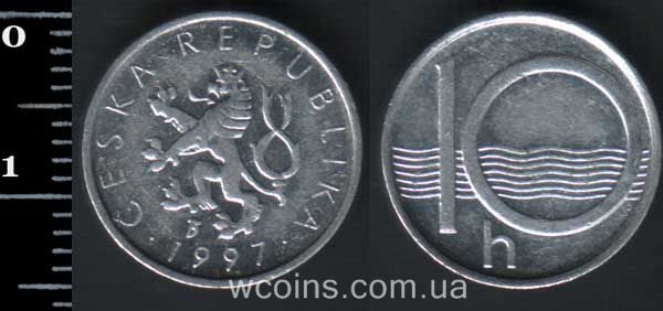 Coin Czech Republic 10 heller 1997