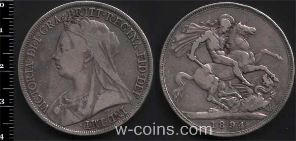 Монета Великобританія 1 крона 1894