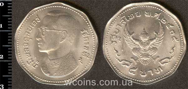 Монета Таїланд 5 бат 1972