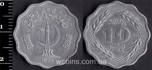 Монета Пакистан 10 пайс 1974