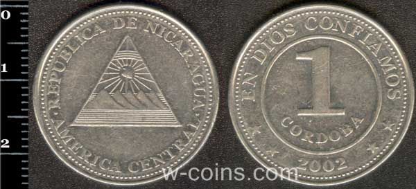 Монета Нікарагуа 1 кордоба 2002