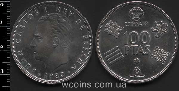 Монета Іспанія 100 песет 1980