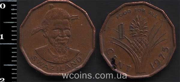 Монета Свазіленд 1 цент 1975