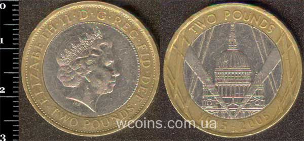 Монета Великобританія 2 фунта 2005