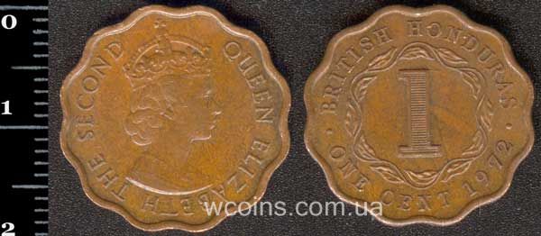 Монета Беліз 1 цент 1972