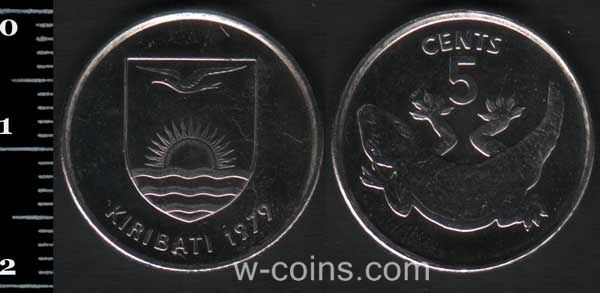 Монета Кірібаті 5 центів 1979