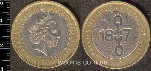Монета Великобританія 2 фунта 2007