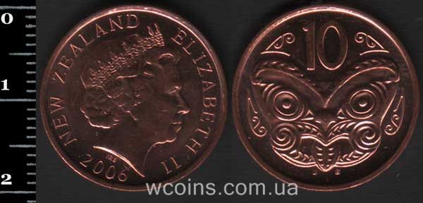 Монета Нова Зеландія 10 центів 2006