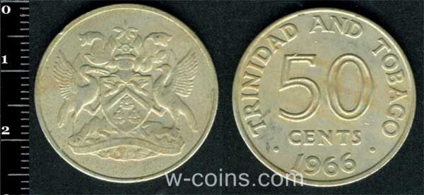 Монета Трінідад і Тобаґо 50 центів 1966