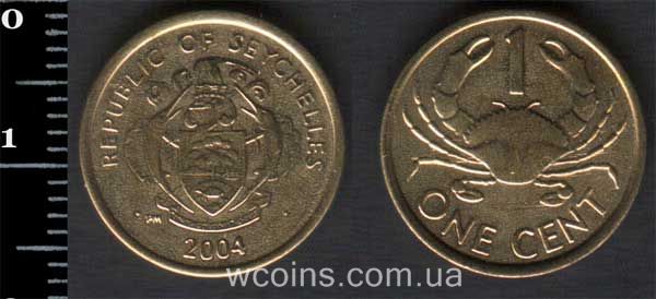 Монета Сейшельські Острови 1 цент 2004