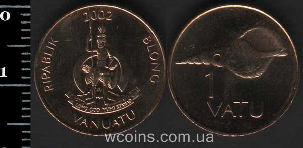Монета Вануату 1 вату 2002