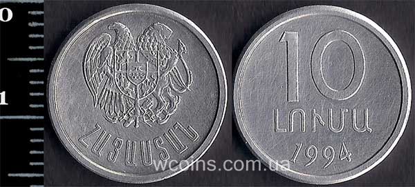 Монета Вірменія 10 лум 1994